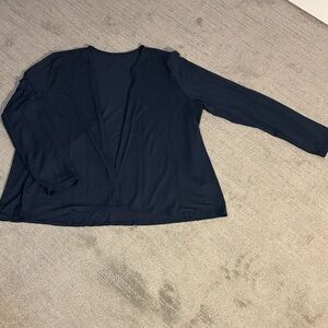 J. Jill Navy Button Down Shirt